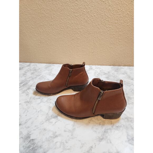 Jessica Cline Women's Brown Side Zipper Ankle Booties Boots Size 7M - Picture 3 of 9